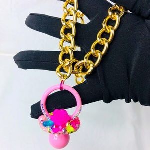 Barbie pink necklace